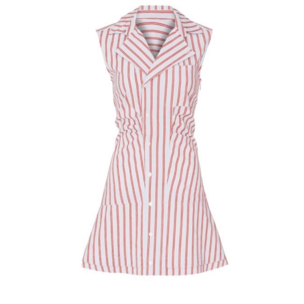 Derek Lam 10 Crosby Poplin Shirt Dress Academia Career 00 Preppy